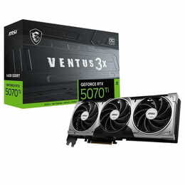 Відеокарта GF RTX 5070 Ti 16GB GDDR7 Ventus 3X OC MSI (GeForce RTX 5070 Ti 16G VENTUS 3X OC)
