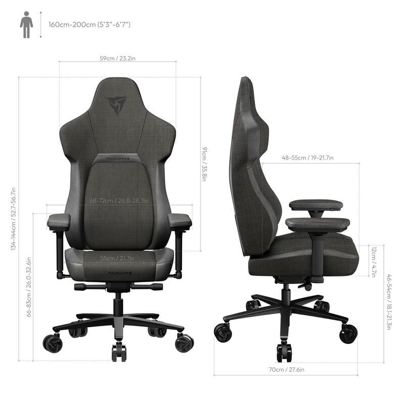 Крісло для геймерів TX3 Core Loft Black (TEGC-2056101.11)