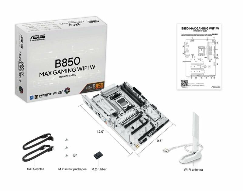 Материнская плата Asus B850 MAX Gaming WiFi W Socket AM5
