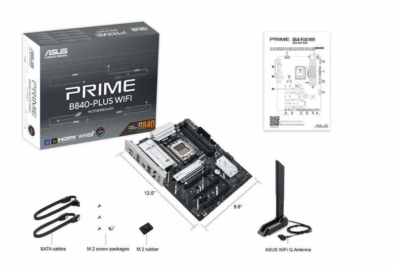 Материнская плата Asus Prime B840-Plus WiFi Socket AM5