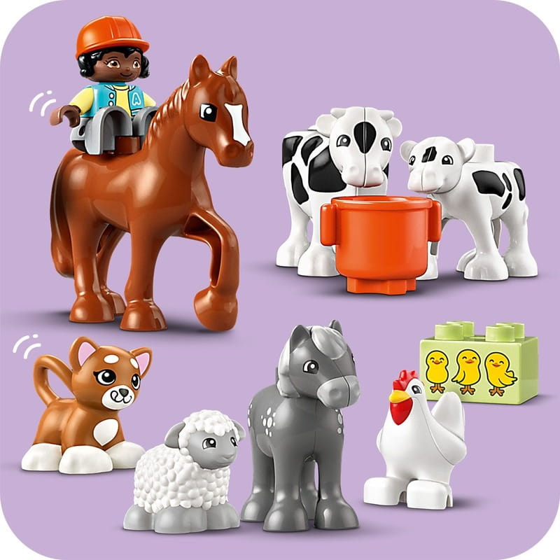 Конструктор LEGO Duplo Town Догляд за тваринами на фермі (10416)