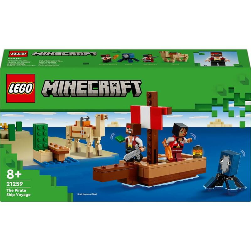 Конструктор LEGO Minecraft Путешествие на пиратском корабле (21259)
