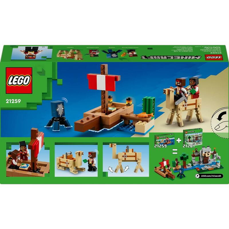 Конструктор LEGO Minecraft Путешествие на пиратском корабле (21259)