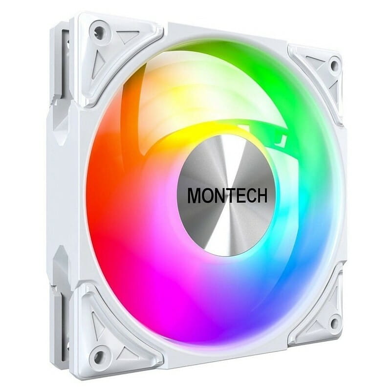 Вентилятор Montech Metal Pro 12 (W31) PWM ARGB White