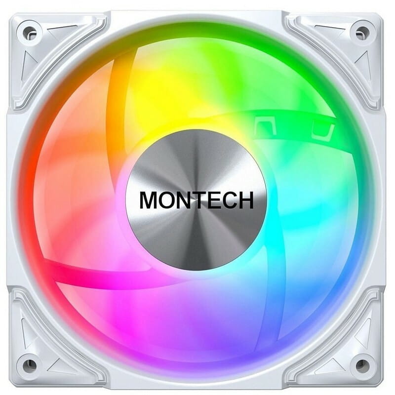 Вентилятор Montech Metal Pro 12 (W31) PWM ARGB White