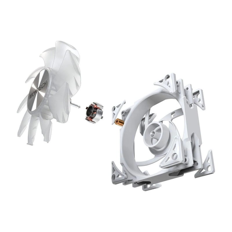 Вентилятор Montech Metal Pro 12 ARGB PWM White