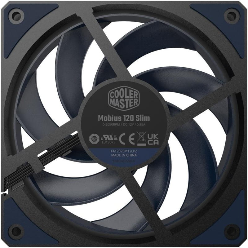 Вентилятор CoolerMaster Mobius 120 Slim Black (MFZ-S2NN-25NPK-R1)
