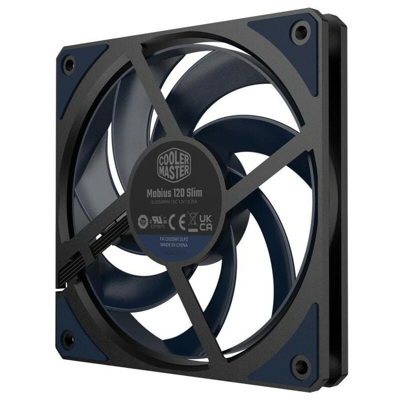 Вентилятор CoolerMaster Mobius 120 Slim Black (MFZ-S2NN-25NPK-R1)
