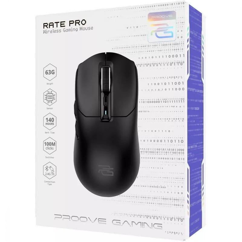 Миша бездротова Proove Gaming Rate Pro Black (2003000220537)