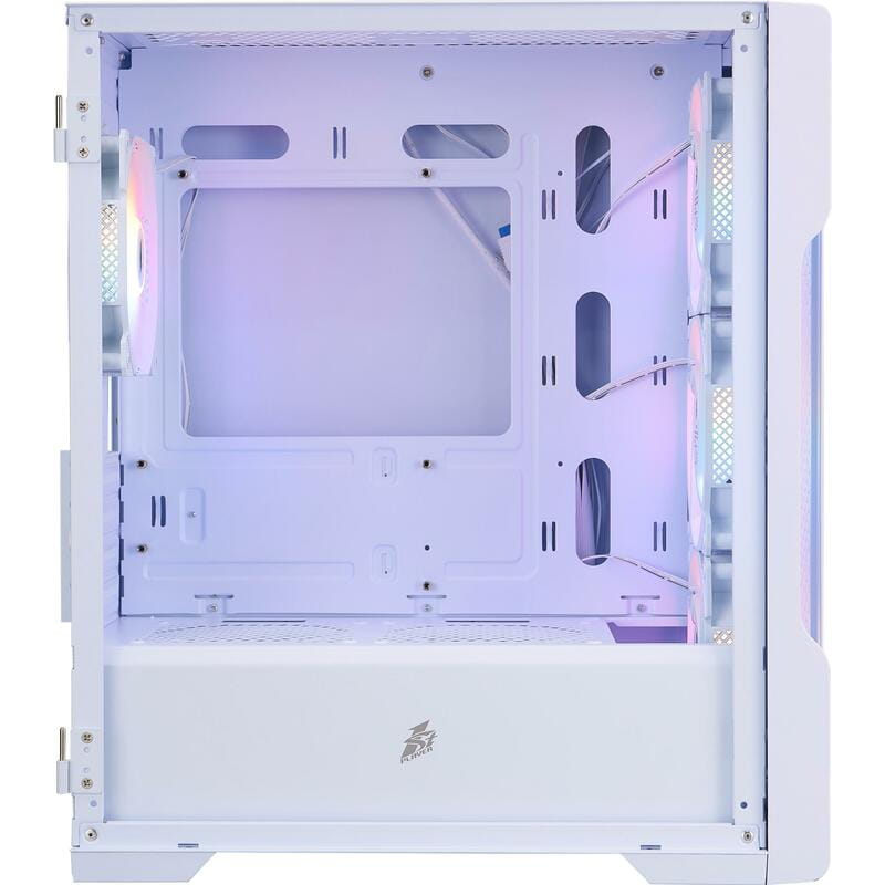 Корпус 1stPlayer T3-WH-4F1-W White без БП