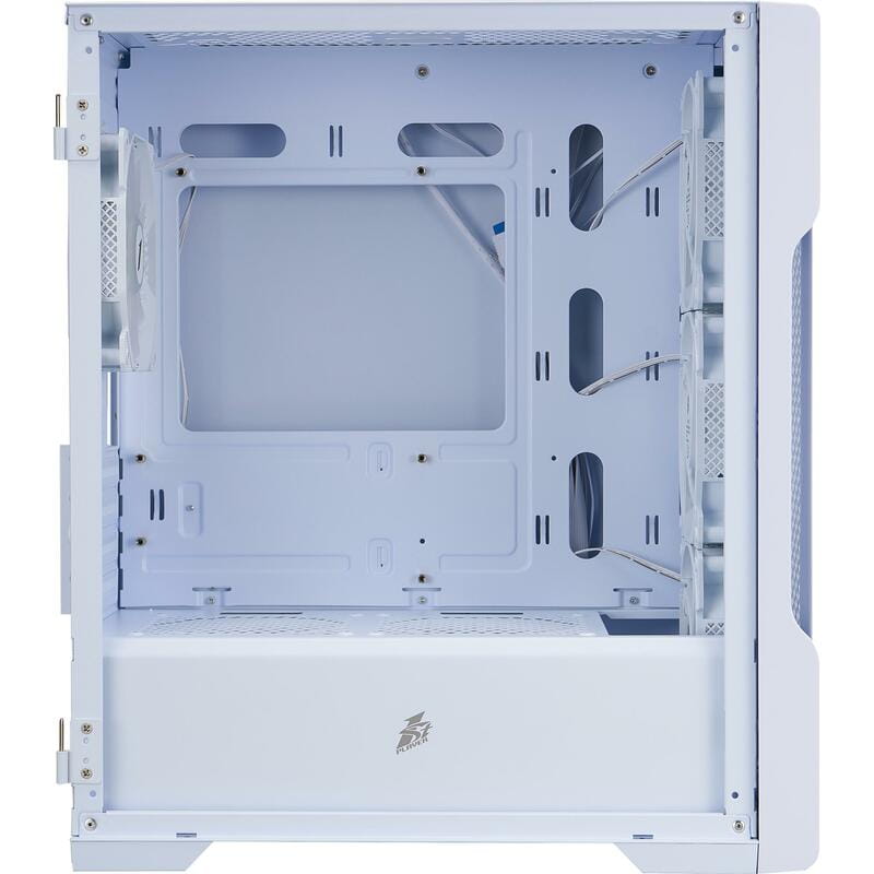 Корпус 1stPlayer T3-WH-4F1-W White без БП
