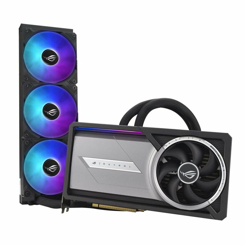 Видеокарта GF RTX 5090 32GB GDDR7 ROG Astral LC Gaming OC Asus (ROG-ASTRAL-LC-RTX5090-O32G-GAMING)