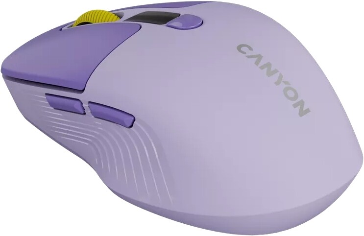 Миша бездротова Canyon MW-26 LCD Silent Dual Mode Violet (CNS-CMSW26V)
