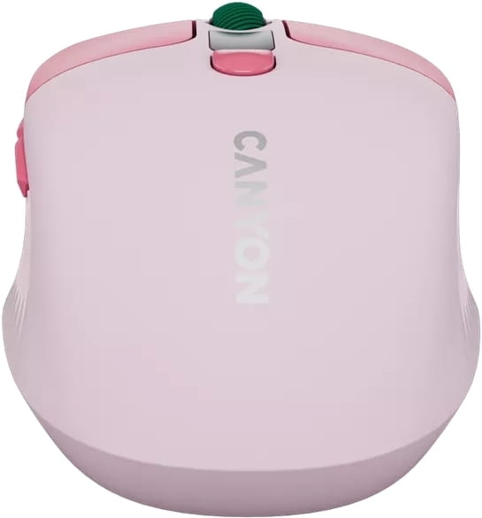 Миша бездротова Canyon MW-26 LCD Silent Dual Mode Pink (CNS-CMSW26P)