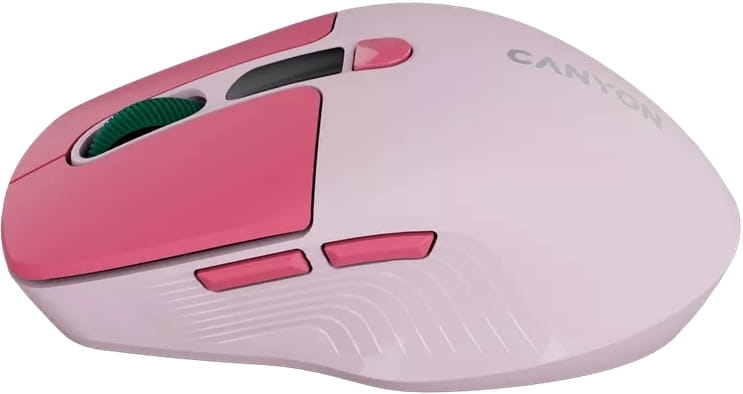 Миша бездротова Canyon MW-26 LCD Silent Dual Mode Pink (CNS-CMSW26P)