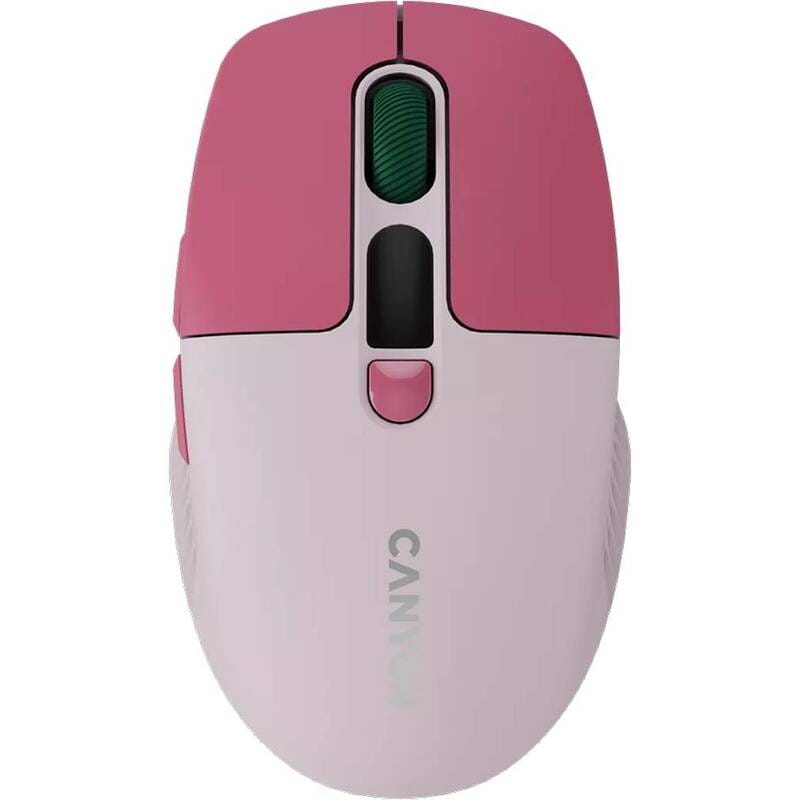Миша бездротова Canyon MW-26 LCD Silent Dual Mode Pink (CNS-CMSW26P)