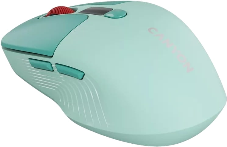 Мышь беспроводная Canyon MW-26 LCD Silent Dual Mode Green (CNS-CMSW26GR)