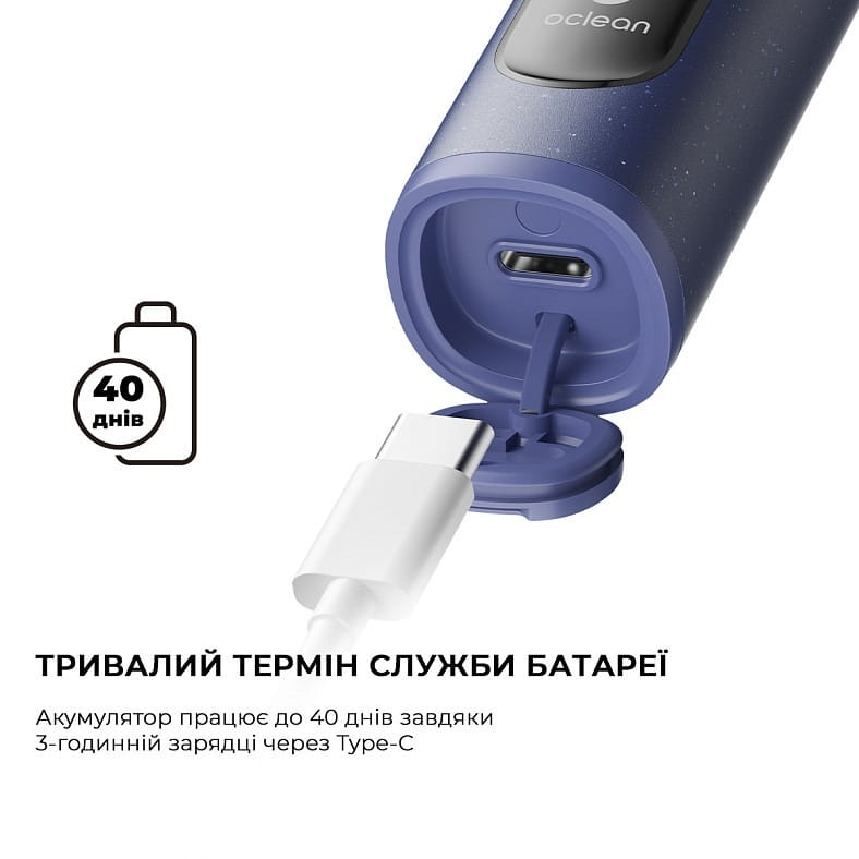 Умная зубная электрощетка Oclean X Lite Blue (6970810555974)