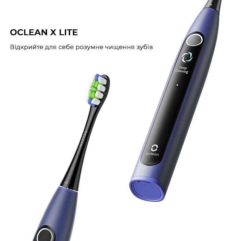 Умная зубная электрощетка Oclean X Lite Blue (6970810555974)