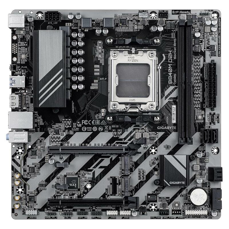 Материнська плата Gigabyte B840M D2H Socket AM5