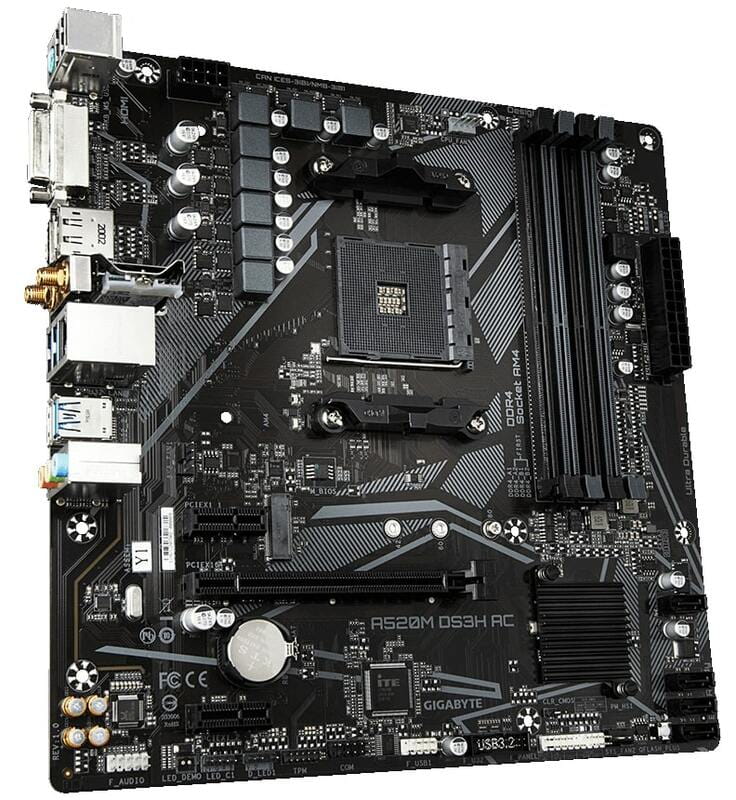 Материнская плата Gigabyte A520M DS3H AC Socket AM4