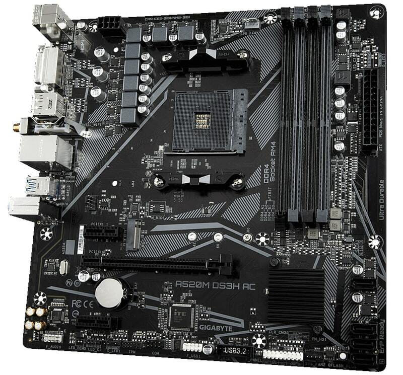Материнская плата Gigabyte A520M DS3H AC Socket AM4
