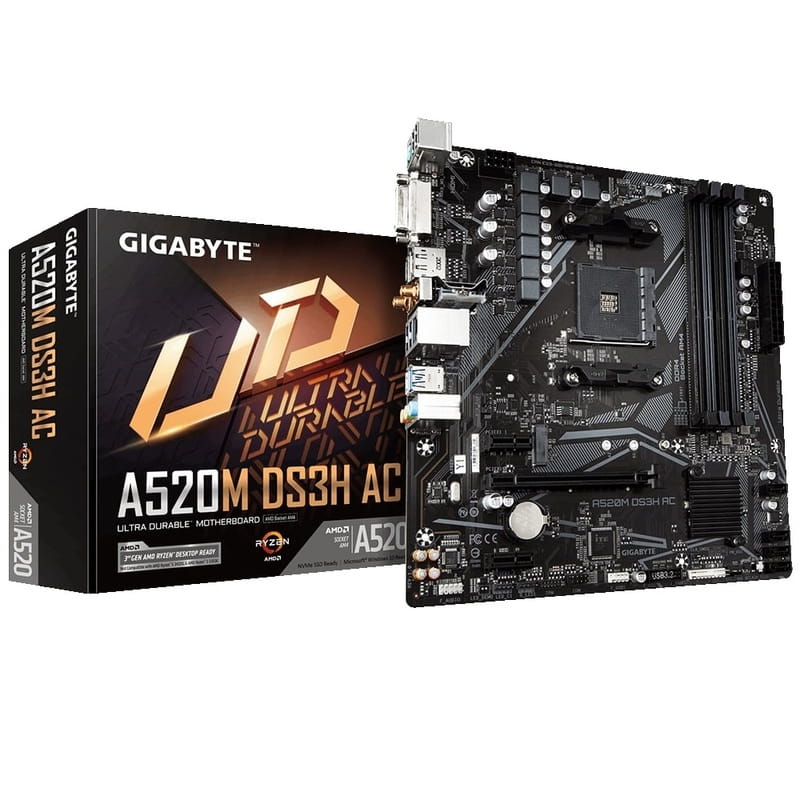 Материнская плата Gigabyte A520M DS3H AC Socket AM4