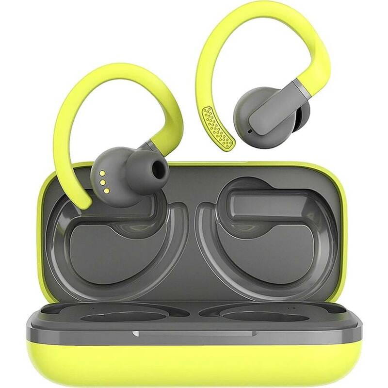 Bluetooth-гарнитура Canyon TWS-11 Headset On Run Sport Yellow-Grey (CNS-TWS11GR)