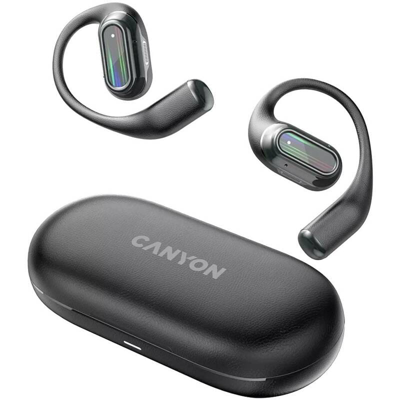 Bluetooth-гарнітура Canyon TWS-12 Headset On Flow Black (CNS-TWS12BK)