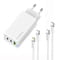 Фото - Сетевое зарядное устройство ColorWay GaN Mini 65W PD Port PPS USB (USB-2C1A) White (CW-CHS058PDCL-WT) + кабель Type-C&Lightning | click.ua