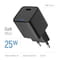 Фото - Сетевое зарядное устройство ColorWay GaN Mini 25W PD Port PPS USB-C Black (CW-CHS052PD-BK) | click.ua