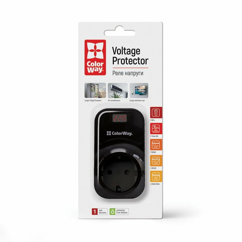 Реле напруги ColorWay CW-VR16-04D
