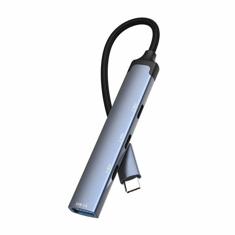 Концентратор СolorWay USB-C 4-в-1 USB-C2.0х3/USB3.0 (CW-HUB07)