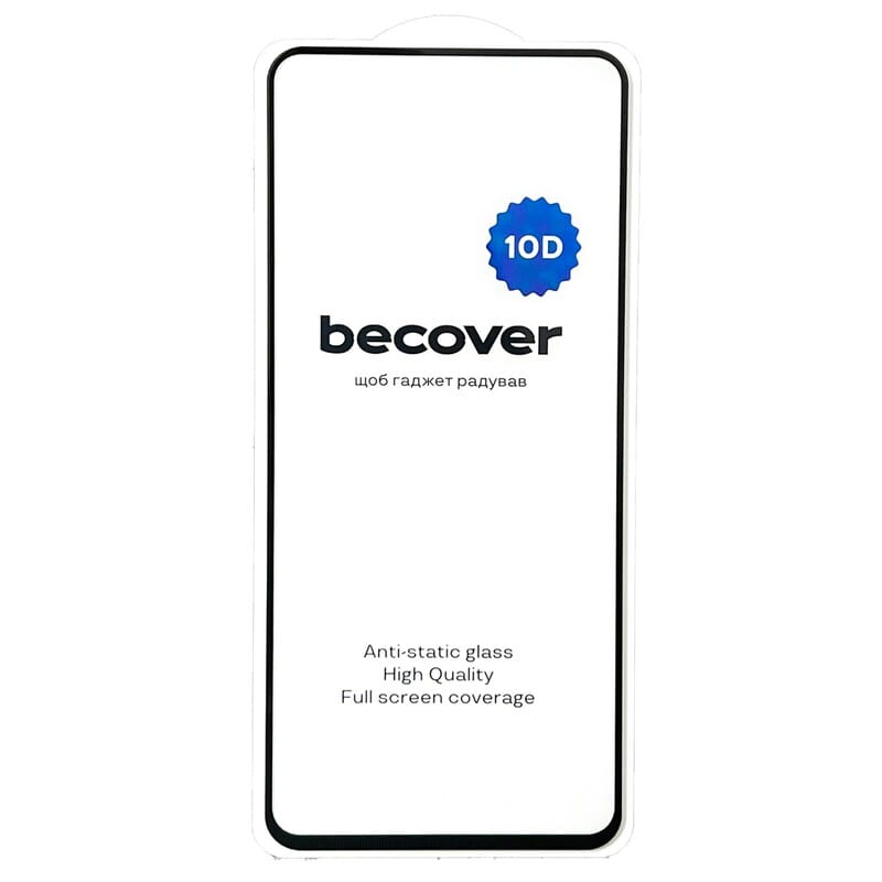 Защитное стекло BeCover для Motorola Moto G75 Black 10D (712718)