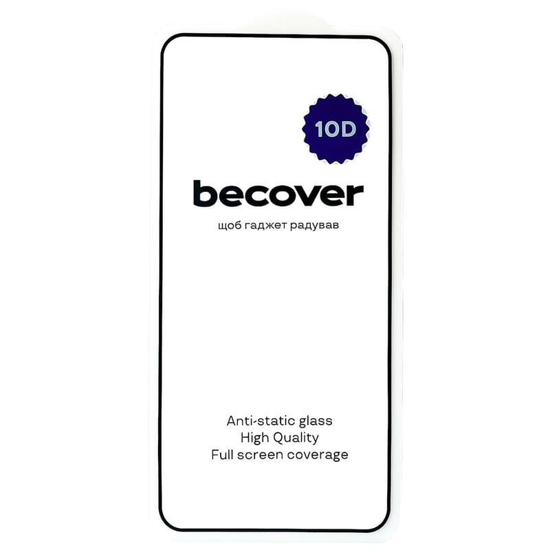 Защитное стекло BeCover для Samsung Galaxy S25+ SM-S936 Black 10D (712722)