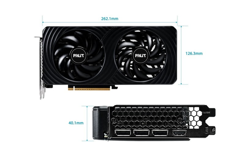 Відеокарта GF RTX 5060 8GB GDDR7 Dual Palit (NE75060019P1-GB2063D)