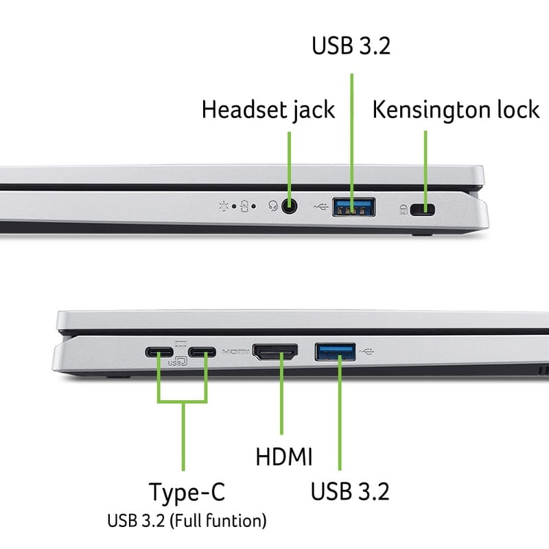Ноутбук Acer Aspire Go 14 AG14-32P-39ZR (NX.J3QEU.005) Silver