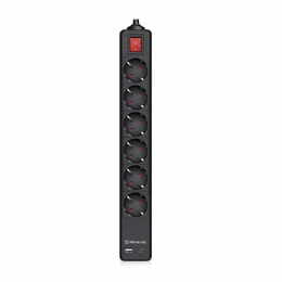 Фільтр живлення REAL-EL RS-Protect 605 3м Black (EL122300041)