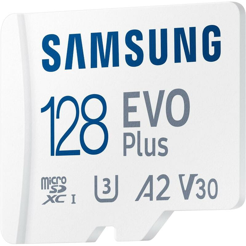 Карта памяти MicroSDXC  128GB UHS-I/U3 Class 10 Samsung Evo Plus R160MB/s + SD-адаптер (MB-MC128SA/EU)