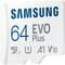 Фото - Карта памяти MicroSDXC 64GB UHS-I/U3 Class 10 Samsung Evo Plus R160MB/s + SD-адаптер (MB-MC64SA/EU) | click.ua