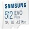 Фото - Карта памяти MicroSDXC  512GB UHS-I/U3 Class 10 Samsung Evo Plus R160MB/s + SD-адаптер (MB-MC512SA/EU) | click.ua