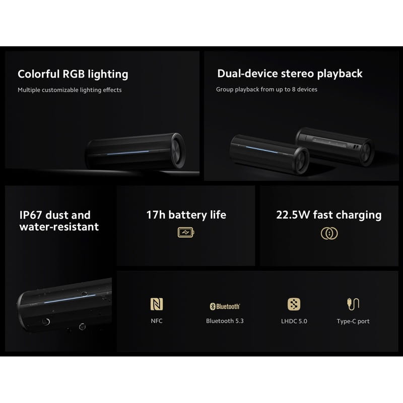 Акустическая система Xiaomi Bluetooth Speaker Black (QBH4275GL)_EU