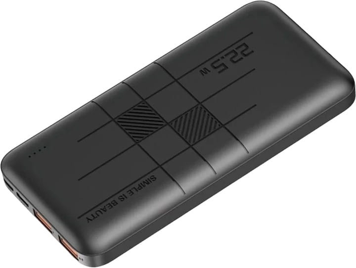 Универсальная мобильная батарея XO PR187 10000mAh 22.5W Black