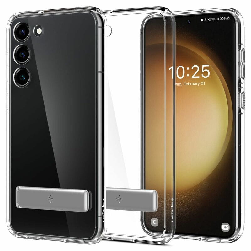 Чeхол-накладка Spigen Ultra Hybrid S для Samsung Galaxy S23 SM-S911 Crystal Clear (ACS05717)