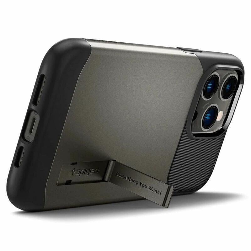 Чохол-накладка Spigen Slim Armor with MagFit для Apple iPhone 14 Pro Gunmetal (ACS04673)