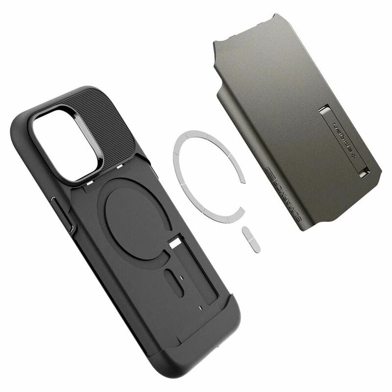 Чохол-накладка Spigen Slim Armor with MagFit для Apple iPhone 14 Pro Gunmetal (ACS04673)