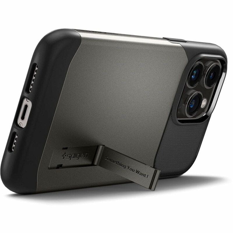 Чохол-накладка Spigen Slim Armor with MagFit для Apple iPhone 14 Pro Max Gunmetal (ACS04646)