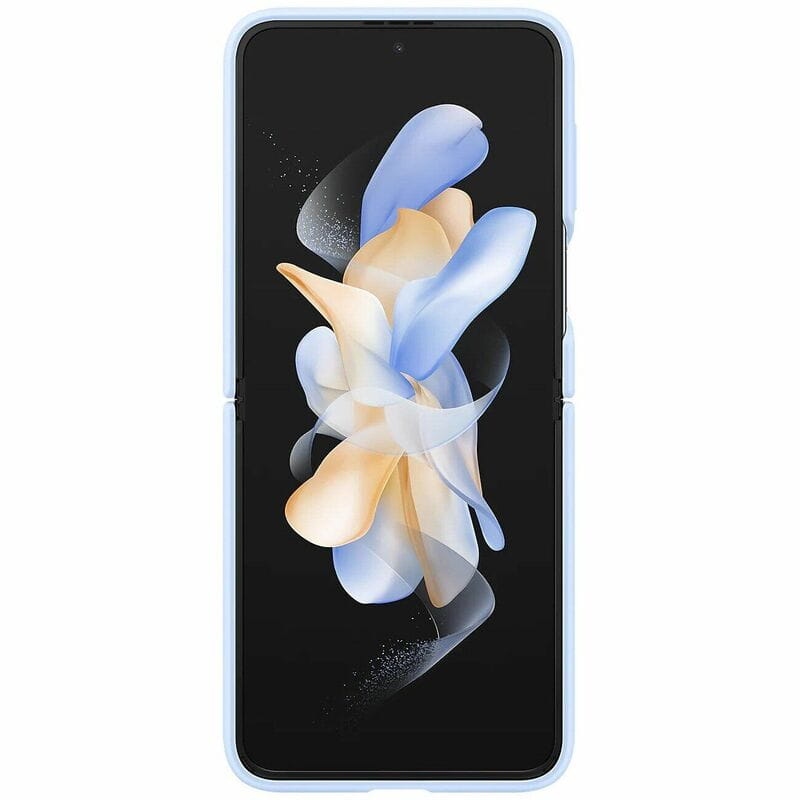 Чeхол-накладка Samsung Silicone Cover with Ring для Samsung Galaxy Flip 4 SM-F721 Arctic Blue (EF-PF721TLEGUA)