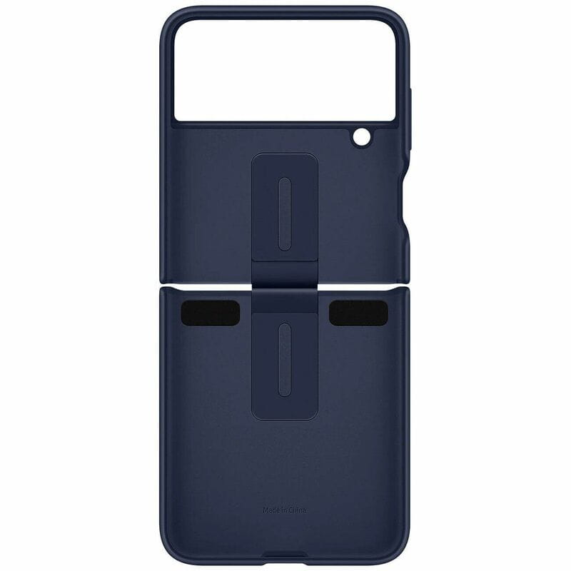 Чeхол-накладка Samsung Silicone Cover with Ring для Samsung Galaxy Flip 4 SM-F721 Navy Blue (EF-PF721TNEGUA)