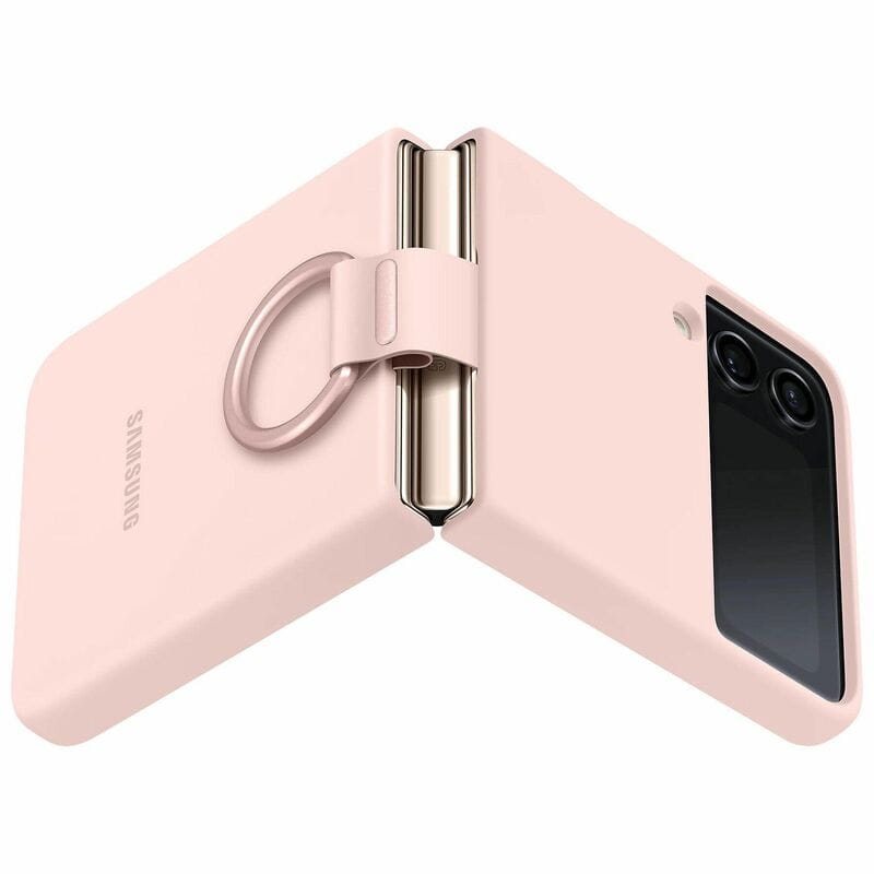 Чeхол-накладка Samsung Silicone Cover with Ring для Samsung Galaxy Flip 4 SM-F721 Pink (EF-PF721TPEGUA)